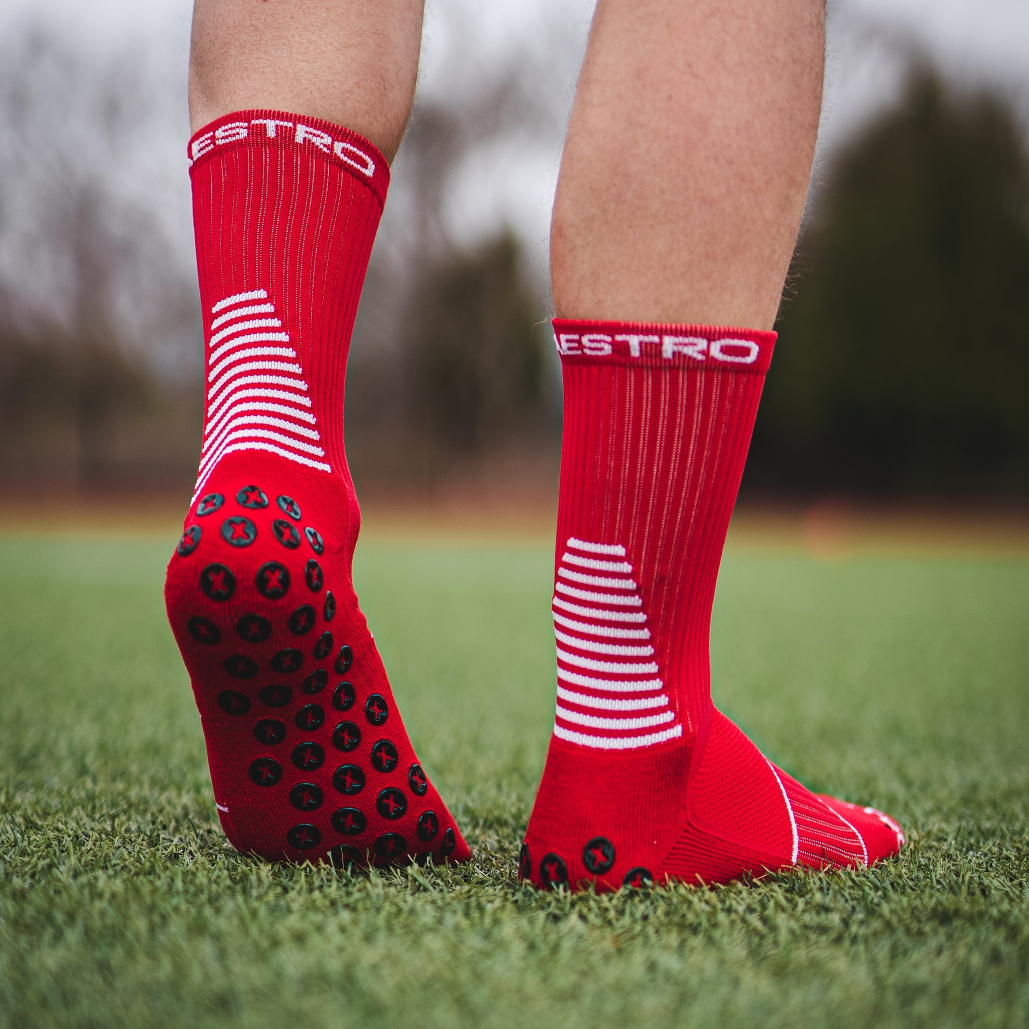 Red Grip Socks